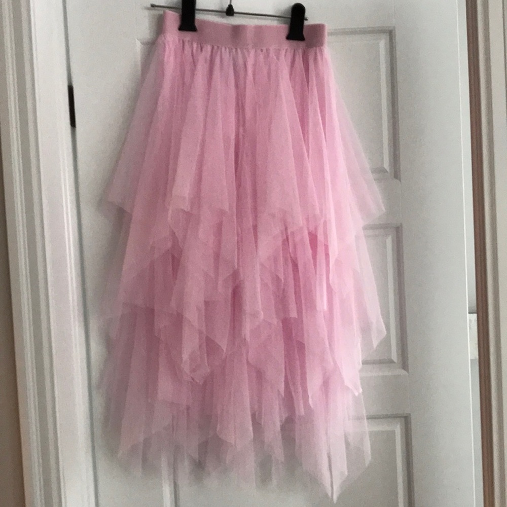 Pink tulle skirt